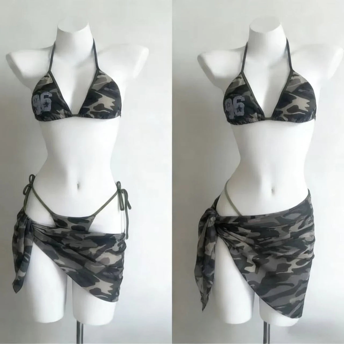 Trendy Ladies High Waisted Bikini Set Tummy Control Swimwear Breathable Quick Dry Stylish Beachwear Pool Party Outfit 2026 New