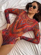 New High Waist Sexy Swimsuit Women Summer Bathing Suit Bikini Set Long Sleeve Swimwear Women Beach Swimming Suit For Female