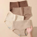 4PCS High Waist Women's Panties Body Shaper Underwear Breathable Cotton Underpants  Plus Size M-5XL Panty Slimming Female Briefs
