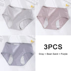 3PCS/set Women's menstrual briefs large flow postpartum water absorption leakproof briefs women's pure cotton menstrual briefs