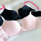 MOYISU 3D Push Up Seamless Bra T-Shirt Bra Wireless Comfort Bralette Plus Size S-XL Adjustable Straps Lightweight Color Blocking