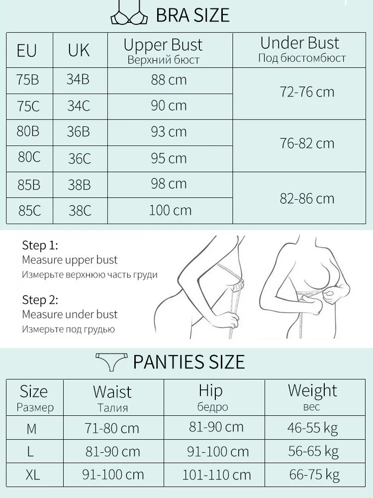 Rhinestone Sexy Women Bra Set Bralette Girls Underwear Brassiere Fashion Thong Gather Bras Lingerie Panty Sets