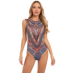 New High Waist Sexy Swimsuit Women Summer Bathing Suit Bikini Set Sleeveless Swimwear Women Beach Swimming Suit For Female
