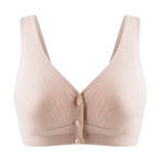 Pregnant  Nursing Bra Cotton Wirefree Breastfeeding Bra Women Seamless Maternity Plus Size Underwear Front Buckle  Open Cup Bras