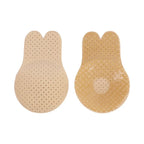 Women Push Up Bras Self Adhesive Silicone Strapless Invisible Bra Reusable Sticky Breast Lift Tape Rabbit Nipple Cover Bra Pads
