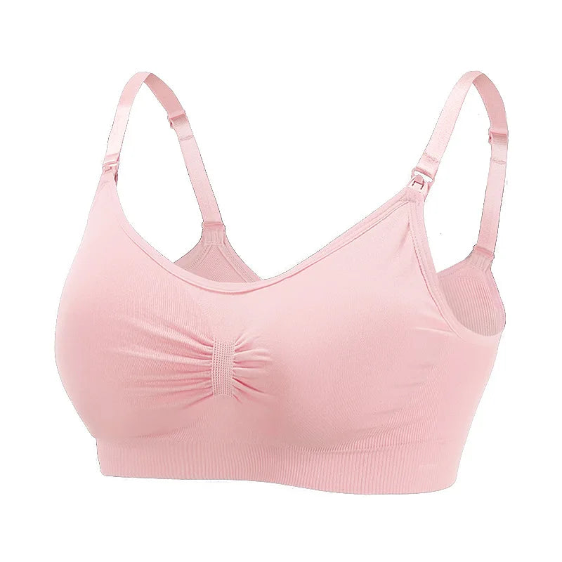 High Quality Maternity Nursing Bras Cotton Breastfeeding Pregnant Underwear Seamless Large Size Breathable Bra Push Up