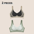 1/2Pcs/Set Women Push Up Bras Seamless Comfortable Angel Wings Bras Set Trendy Soft Breathable Underwear Female No Wire Lingerie