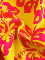 Summer retro floral print 2-piece bikini lace up swimsuit sexy high waisted women's swimsuit