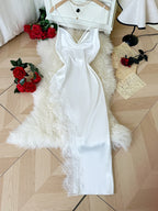 Sexy Lace Patchwork Pajamas Comfortable And Casual Long And Comfortable Women's Nightgown