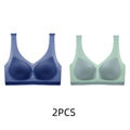 2PCS sexy bra lingerie Plus Size 4XL Seamless Bralette Wire Free Bras For Women Underwear Lingerie Sleep Brassiere Breathable