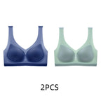 2PCS sexy bra lingerie Plus Size 4XL Seamless Bralette Wire Free Bras For Women Underwear Lingerie Sleep Brassiere Breathable