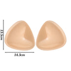 Thicken Chest Push Up Sticky Bra Double Sided Women Swimsuit Bikini Removeable Silicone Self-adhesive Cup Enhancer Chest Pad