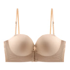 FINETOO Front Closure Sexy Push Up Bra Women Invisible Bras Underwear Lingerie For Female Brassiere Strapless Seamless Bralette