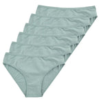 6pcs Women Panties Girl Sexy Underwear Solid Color Middle-Waisted Briefs Female Ventilation Soft Cotton Women's Underpants