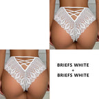 CINOON 2PCS/Set New Panties Women Lace Underwear Sexy Low-Waist Briefs Hollow Out G String Underpant Embroidery Female Lingerie