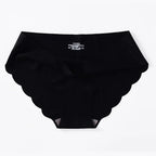 Seamless Silk Briefs Sexy Panties For Women Mid Waist Comfortable Girl Silk Panty Female Underpants Woman Lingerie  5 PCS/Set