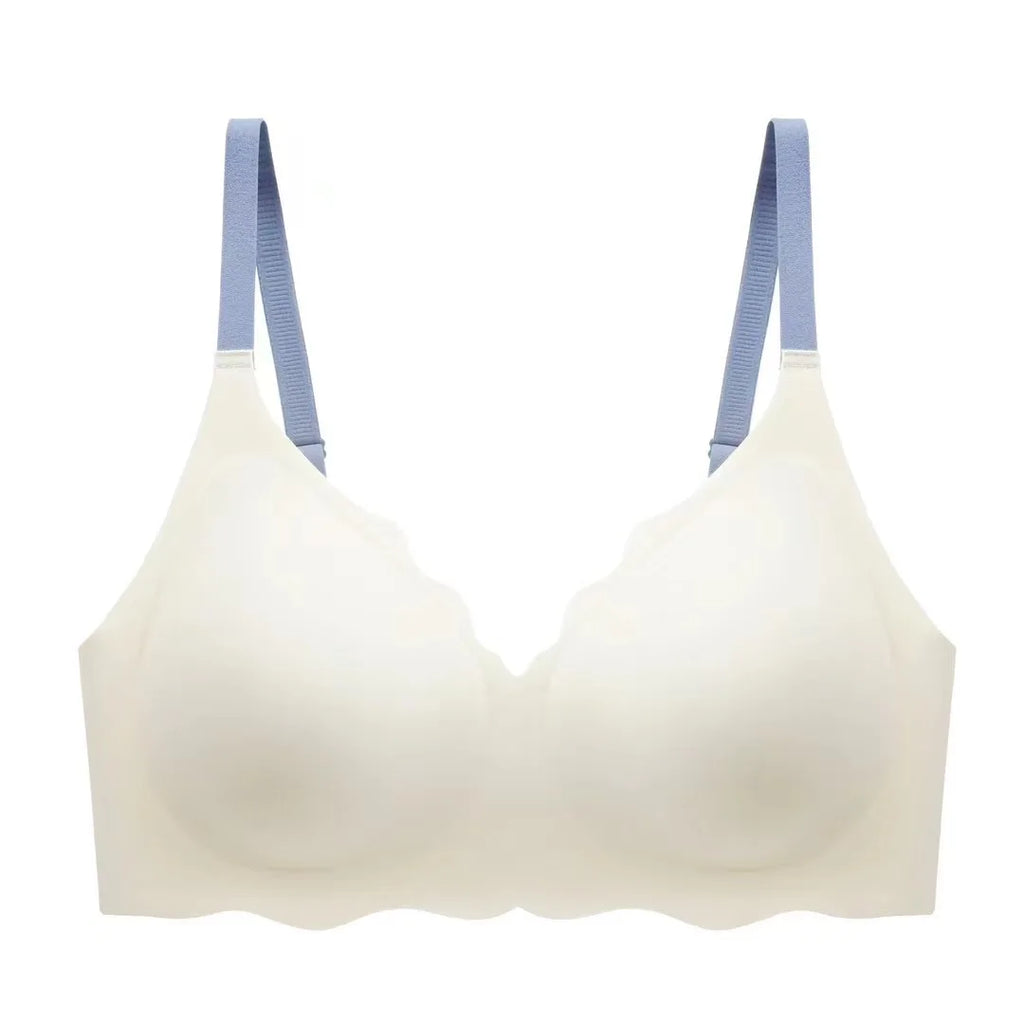 Sexy Seamless Breathable Underwear Women's No Wires Gathering Beautiful Back Sports Breast Reducing Sleeping Bra for Women