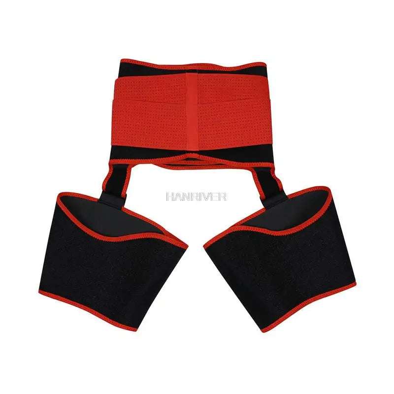 3 in 1 waist and thigh trimmer Double Compression Belt Leg Support Sweat Sauna Effect Neoprene Waist Trainer Butt Lifter Workout