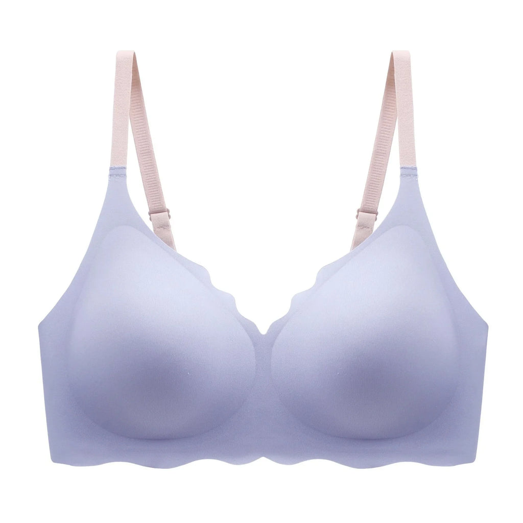 Sexy Seamless Breathable Underwear Women's No Wires Gathering Beautiful Back Sports Breast Reducing Sleeping Bra for Women