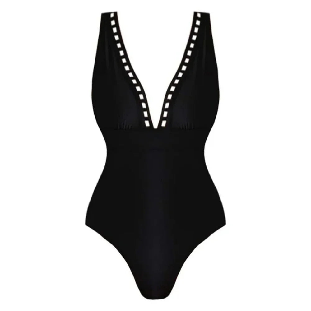 2025 Sexy Women's Swimsuit New Strapless Simple One-piece Swimwear with Shorts Two-piece Set Sliming Bodysuit Beachwear Monokini