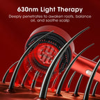 AFDEAL Electric Scalp Massager & Serum Applicator with Red Light