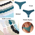 4pcs Seamless Knitting Underwear Women Ultra-Soft Panties Sexy Breathable Solid Thongs Female Low Waist Stretchy G-String T-Back