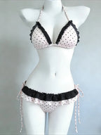 Trendy Ladies High Waisted Bikini Set Tummy Control Swimwear Breathable Quick Dry Stylish Beachwear Pool Party Outfit 2026 New