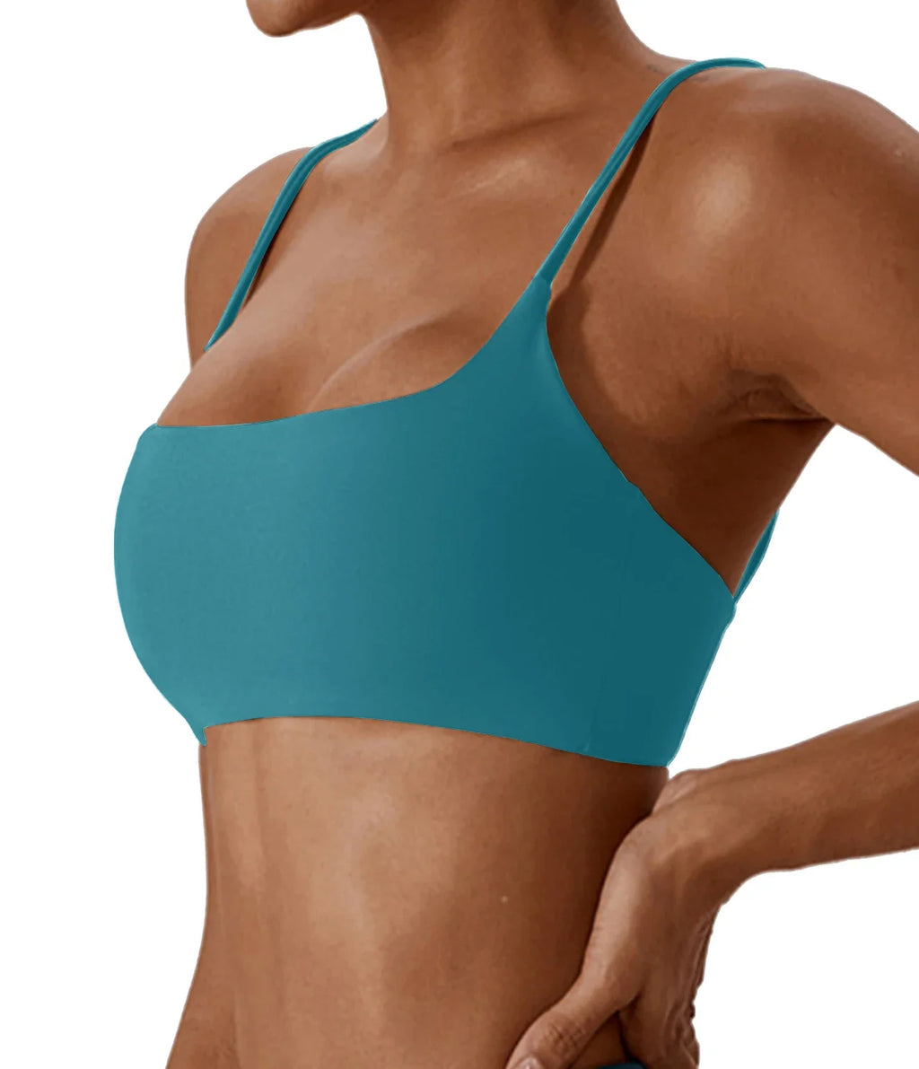 Super soft fabric back cross sports bra fitness top women's high-quality yoga clothes women's fitness running bra fitness yoga b