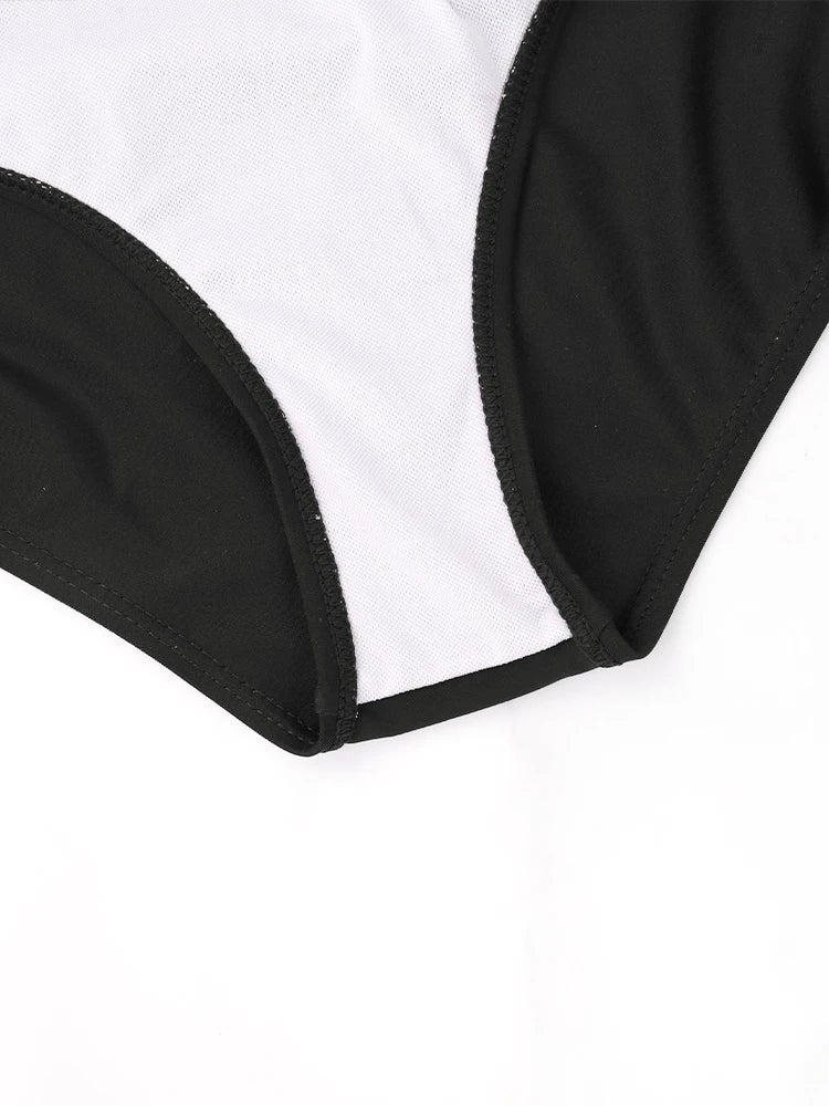 2 Pcs/Set Women's Bikini Split Set Summer Leisure Vacation Style Hanging Neck Bareback Strap Bikini Set Beach Women's Swimsuit