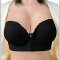 Ultimate Push Up Bra 12cm Padded Front Closure Strapless Plunge Bra for Small Chest Extreme Lift Invisible Back Comfort Wear