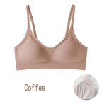 Women's bra, seamless underwear, large breasts, small breasts, gathering, thin semi-fixed cup, beautiful back bra, sexy