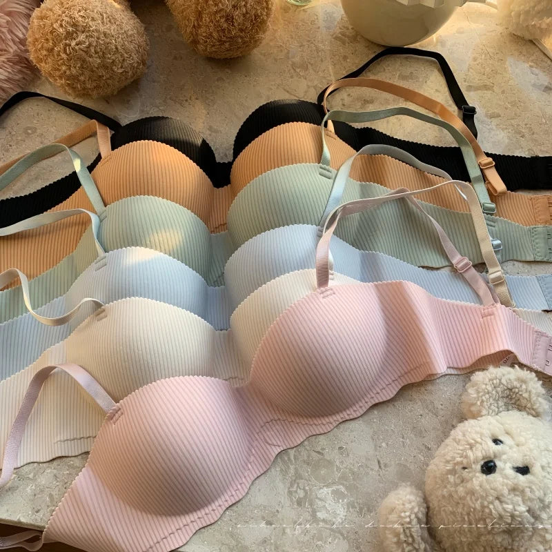 Sexy Push-Up Bras For Women Non-wire Bralette Soft Female Padded Underwear Seamless Bras Invisible Small Chest Bra S-XL