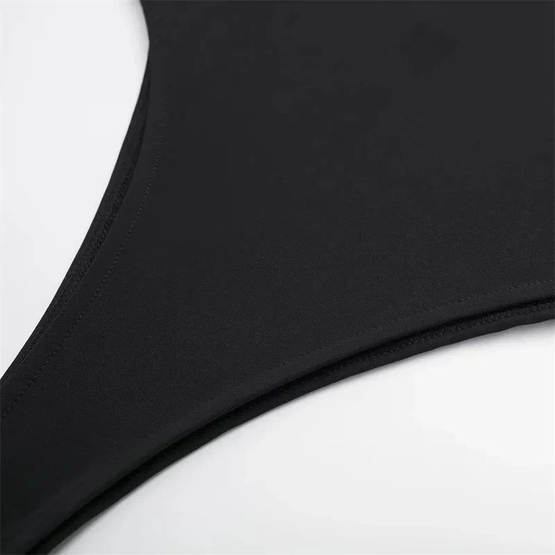 MUJER White Black Body Woman Sleeveless Tight Bodysuit Lingerie Sexy Woman Bodys Bodycon Backless Bodysuit Women Summer Tops