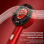 AFDEAL Electric Scalp Massager & Serum Applicator with Red Light
