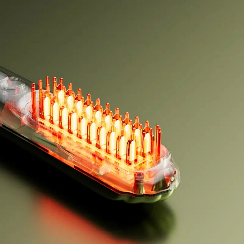 Portable Heating Comb Ptc 2 In 1 Hair Curler Hot Comb Multifunctional