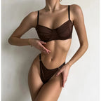Krasapt Sexy Satin Lingerie 2 Pcs Sets Fancy Patchwork Bras And Thongs Underwear Suits Attractive Bilizna Intimate Erotic Set