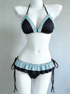 Trendy Ladies High Waisted Bikini Set Tummy Control Swimwear Breathable Quick Dry Stylish Beachwear Pool Party Outfit 2026 New