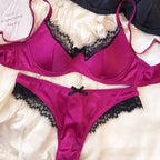 Women'S New Sexy Underwear Night Push Up Gathered Mesh Lace Erotic Sexy Home Bra Set Home Outfits