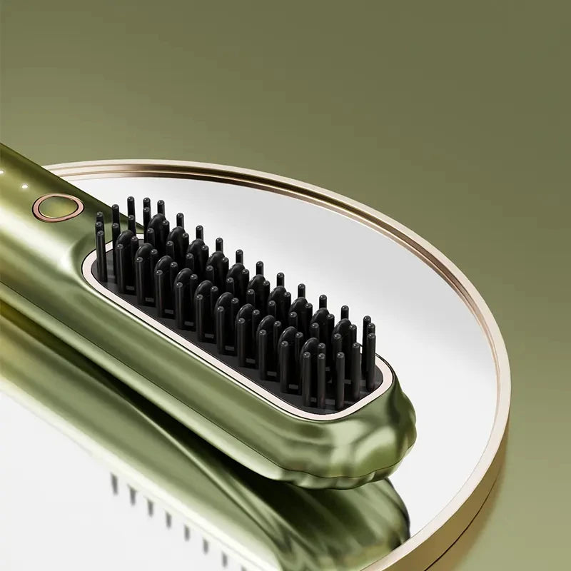 Portable Heating Comb Ptc 2 In 1 Hair Curler Hot Comb Multifunctional