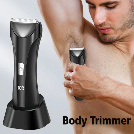 Electric Groin Trimmer for Men Waterproof Ball Trimmer for Pubic/Body