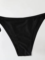 2Pc/Set 2024 Fashion Sexy Swimsuit Women Bikinis Set Triangle Swimwear String Beachwear Thong One Piece Suits Brazilian Biquini