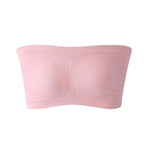 Ladies' Stretch Strapless Bra Fashion Solid Color Invisible Beauty Back Anti-slip Bra Suitable For One-Shoulder Top and Dress