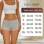 FINETOO 3PCS Women's Cotton Boyshort Panties Breathable Low Waist Solid Colors Underwear Female Casual Sports Boxers Underpants