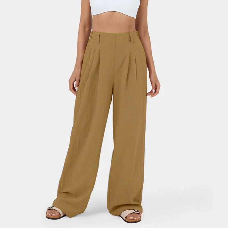 Women's High-Waisted Wide Leg Trousers
