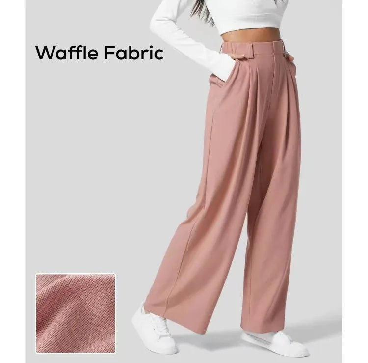Women's High-Waisted Wide Leg Trousers