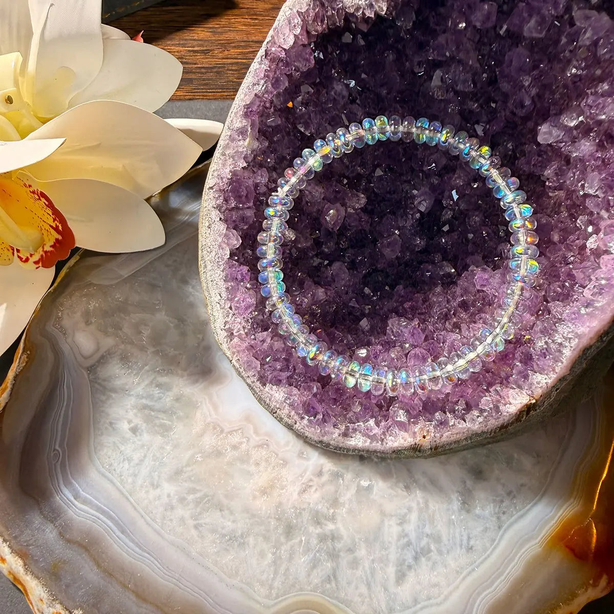 Natural Ethiopian Opal Stretch Bracelet – Women’s Wellness Jewelry