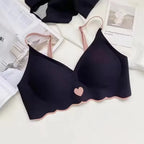 BH Bralette Top Women's Underwear No Steel Ring Pure Desire Comfortable Upper Support Sling Adjustable Beauty Back Bra for women