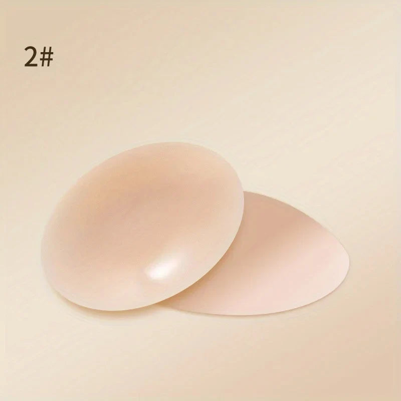 1 Pair Reusable Breast Petals Nipple Cover Invisible Petal Adhesive Strapless Backless Stick on Bra Silicone Breast Patch