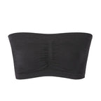 Ladies' Stretch Strapless Bra Fashion Solid Color Invisible Beauty Back Anti-slip Bra Suitable For One-Shoulder Top and Dress
