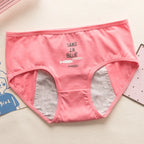 Cute Cartoon Menstrual Girls Period Underwear Leak Proof Panties Menstrual Panties for Teenager Leakproof Physiological Panties